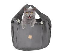 Sac à dos - Porte-poitrine de chats, pochette de voyage pour chiens | Sac à bandoulière réversible, porte-chiots en maille respirant avec clip de sécurité, harnais de confort de sangle réglable pour p