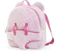 Corolle - Sac à Dos, Porte-Poupon Peluche Rose, Accessoire, pour Poupons 30cm, dès 3 Ans, 9000111170