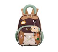 Sac à dos pour | 32 cm de haut Sac à dos avec motifs de conte de fées, sac de maternelle avec boucle réglable et blocs de couleur | Pour filles de 3 à 6 ans pour la maternelle et l'école