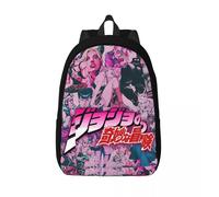 Sac à dos pour adolescent Freetoedit, sac à dos pour randonnée, voyage, école, JoJo's Bizarre Adventure, pour homme et femme, sac à bandoulière pour ordinateur portable Noir