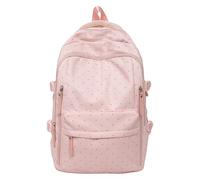 Sac à dos pour adolescents et filles, mignon à pois, grand espace, léger, pour ordinateur portable, sac d'études pour université, femmes et hommes, élève du primaire et collège