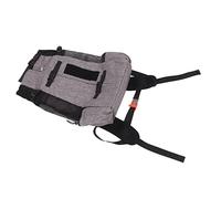 Sac À Dos pour Animaux De Compagnie Multipurpose EY avec Maillage Réfléchissant Respirant Et Sifflet d'urgence pour Les Voyages Gray Design Léger Et Confortable pour Chiens Et Chats