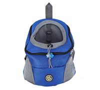 Sac à Dos pour Animaux de Compagnie Ventilation Confort Spacieux Belle Apparence Sac à Dos pour Chien Sûr Pratique pour Les Voyages Aventures en Plein air Tissu Oxford Fibre de (Bleue)