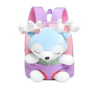 Sac À Dos Pour Animaux En Peluche - Cartable Pour Petits Animaux, Sac À Dos Pour Tout-petits Avec s De Rennes Détachables | Snack Travel Bag Preschool Shoulder Bag Gift For Kid And Others