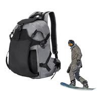 Sac à dos pour bottes de ski - 30 L - Sac à dos de cyclisme - Sac de casque de ski d'extérieur - pour casque de protection pour casque, vêtements, skieurs, snowboarders, voyageurs, gym, camping