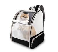Sac à dos pour chat approuvé par les compagnies aériennes - Ventilation complète pour chats/petits chiots, voyage et randonnée