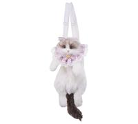Sac à Dos pour Chat en Peluche, Sac à Dos pour de Chat, Sacs en Forme de Chat Doux et Vif avec Poche zippée, Sacs à bandoulière multifonctionnels et Confortables pour en Peluche, pour FI