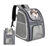 Sac à dos pour chat - sac à dos pour chats vecteurs | Portable Eruckack respirant pour chien et petite taille réfléchissant canne de voyage pour chien de voyage souple pour transporteur