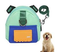 Sac à Dos pour Chiens à Porter | Petit Sac à Dos pour Chien,Sac d'école pour Chiot Double Anneau en D et Sac à ordures dissimulé pour Un Confort adapté aux Husky, Samoyed, Golden