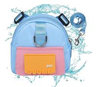 Sac à Dos pour Chiens, Chiens pour la randonnée, Sac d'école pour Chiot Double Anneau en D et Sac à ordures dissimulé pour Un Confort adapté aux Husky, Samoyed, Golden Retriever Zonewd