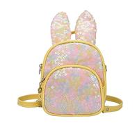 Sac à dos pour enfant avec épissures d'oreilles de lapin scintillantes pour et filles en maternelle et maternelle Sac à dos fille avec école, jaune, Taille unique pour tous