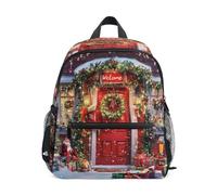 Sac à dos pour enfant avec panneau de bienvenue, couronne entourée, sac à dos pour garçon, sac d'école maternelle, sac de voyage pour fille