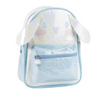 Sac à dos pour enfant Hello Kitty Fille - Sac à dos pour loisirs Taille unique bleu clair avec paillettes, poche avant avec fermeture éclair et bretelles réglables, licence officielle pour école et