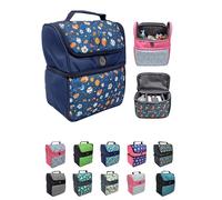 Sac à dos pour enfant pour cubes auditifs, sac pour Toniebox et Tigerbox Touch] Espace pour jusqu'à 25 tonies et accessoires, compartiments intérieurs réglables, poche filet et bandoulière, sac de