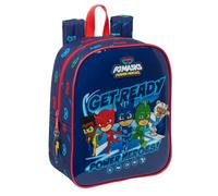 Safta Sac à dos pour enfant PJMASKS 22x10x27 cm Bleu marine Polyester Léger Adaptable au chariot