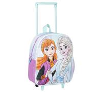 Sac à dos pour enfant Trolley scolaire La Reine des Neiges - Couleur bleue - 25 x 10 x 29 cm - Fabriqué en polyester - Avec fermeture éclair - Imprimé Elsa et Anna - Produit original conçu en Espagne,