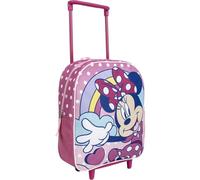 Sac à dos pour enfant Trolley scolaire Minnie Mouse - Couleur rose - 25 x 10 x 29 cm - Fabriqué en polyester - Avec fermeture éclair - Imprimé Minnie - Produit original conçu en Espagne, rose,