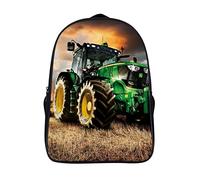Sac à dos pour enfants adultes Art Tractor Voyage sac à dos de travail Sac à dos décontracté adolescent hommes et femmes cartable (40x28x16cm) 3D Cool backpack