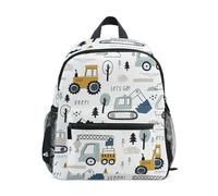 Sac à dos pour enfants avec sangle de poitrine mignon pour étudiants, maternelle, tout-petits, garçons et filles, Multicolore 12, 16x11.4x6.9in, Dessin animé