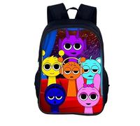 Sac à dos pour enfants de 38,1 cm avec motif Sprunk Game Elementary Middle School Students 40,6 cm, 6, M