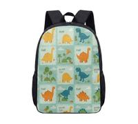 Sac à dos pour enfants de 43,2 cm, motif dinosaure coloré T-Rex tricératops, 01, L, Minimaliste
