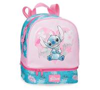 Sac à dos pour enfants Disney Heart Stitch, sac à dos d'école, en polyester, poches latérales, bretelles larges réglables, poignée supérieure pour accrocher, système Magic Fix.