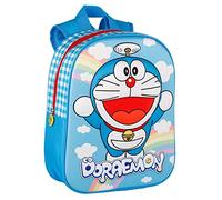 Sac à dos pour enfants Doraemon Rainbow 3D Eva - Compartiment principal - Idéal pour l'école maternelle - Bretelles et dos rembourrés - Intérieur doublé - 25 x 10 x 32 cm - ToyBags