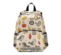 Sac à dos pour enfants en forme de chouette et feuille pour tout-petits, sac à dos pour garçons et filles, sac de voyage pour maternelle