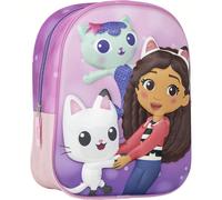 Sac à dos pour enfants Gabby's Dollhouse 3D - Idéal pour les petits fans de la série. Conception tridimensionnelle et détails vibrants de Gabby's Dollhouse. Parfait pour transporter des fournitures et