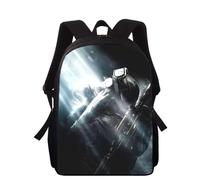 Sac à dos pour enfants, imprimé 3D, jeu Metro Redux, 16 pouces, pour l'école primaire, pour garçons et filles Noir