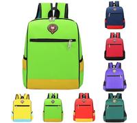 Sac à dos pour enfants, léger et durable, idéal pour l'école, les voyages, les garçons et les filles, confortable et élégant. Panier Repas Osier Porte-cartes De Visite En Cuir Pour Hommes (Green, M)
