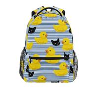 Sac à dos pour enfants motif bébé duc et chat noir pour garçons filles étudiants grands sacs à dos pour école primaire sac à bandoulière sac à livres