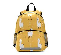 Sac à dos pour enfants - Motif lama avec flèches - Pour l'école maternelle - Pour tout-petits et filles