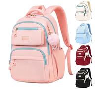 Sac à dos pour enfants, pour l'école, garçons et filles, joli imprimé animal, durable et léger, avec bretelles confortables, pour un usage quotidien Lunch En Pochettes Perforées Soufflet (One Size)