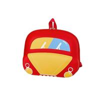 Sac à dos pour enfants, pour l'école, garçons et filles, joli imprimé animal, durable et léger, avec bretelles confortables, pour un usage quotidien Trousse Cosmétique Roulante (Red, One Size)