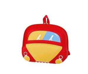 Sac à dos pour enfants, pour l'école, garçons et filles, joli imprimé animal, durable et léger, avec bretelles confortables, pour un usage quotidien Trousse Cosmétique Portefeuille (Red, One Size)