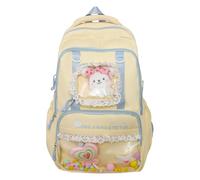 Sac à Dos pour Enfants, Sac Scolaire pour Femmes et Hommes, Sacs ia à Grande Capacité en nylon léger avec bandoulière, Multi-Couches pour Étudiants, Día Décontracté Léger