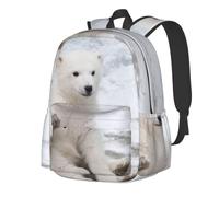 Sac à dos pour étudiant léger pour ordinateur portable 15,6", Baby Polar | Sac à dos de travail avec imprimé chien chihuahua ananas pour l'université, les voyages, le travail, homme et femme