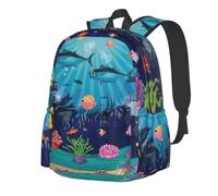 Sac à dos pour étudiant léger pour ordinateur portable 15,6", Le monde | Sac à dos de travail imprimé jaune Poméranie pour homme et femme