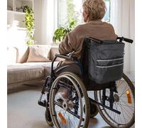 Sac À Dos Pour Fauteuil Roulant - Augmente La Capacité De Stockage, Sécurité Haute Visibilité, Largeur De 12 Pouces + Ajustement De 12,5 Pouces De Profondeur, Textile En Nylon Oxford 420D - P