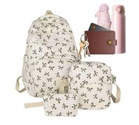 Sac à dos pour femmes - Bowknot tendance, organisateur mignon | Paquet léger avec grande capacité avec rangement cosmétique pour voyageurs enseignants touristes en plein air avion push école colle