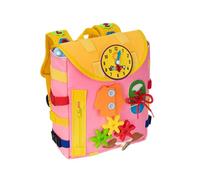 Sac à dos pour - Feutre d'apprentissage, activités sensorielles | interactif pour le développement précoce | Pour les de maternelle, voiture de , avion, cadeau de maison, Rose