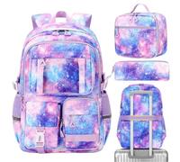 Sac à dos pour fille 3 pièces, imperméable, beaucoup d'espace de rangement, nombreux compartiments, a, Siehe Beschreibung, Voir description