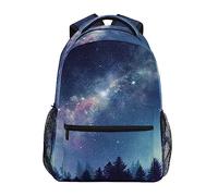 Sac à dos pour fille, lune dans la nuit, ciel étoilé, cartable d'école pour enfants, 3e, 4e, 5e année, comme sur l'image, taille unique