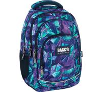 Sac à dos pour filles, cartable, 4 compartiments, 42x30x20cm, BackUp, 2025, A35, bleu-lilas