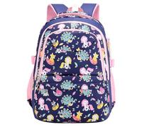 Sac à Dos pour Filles Enfants Sac d'école Primaire Étudiants Cartables Scolaires Impression de Licorne Sacs Léger Voyage Élèves Cadeaux de Rentrée Ccolaire 5-12 Ans