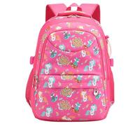 Sac à Dos pour Filles Enfants Sac d'école Primaire Étudiants Cartables Scolaires Impression de Licorne Sacs Léger Voyage Élèves Cadeaux de Rentrée Ccolaire 5-12 Ans