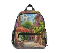 Sac à dos pour filles et garçons, motif scène de rue italienne, sac à dos d'école pour enfants, Scène de rue italienne, Medium, Sacs à dos cool imprimé football