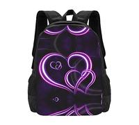 Sac à dos pour filles et garçons - Violet - Pour l'école primaire - Pour femme, Noir , taille unique