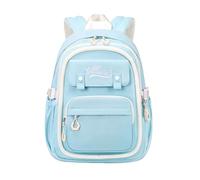 Sac à dos pour filles, léger, grande capacité, avec plusieurs compartiments, durable, pour l'école et le quotidien Cosmétiques Transparents Avec Sangle Portefeuilles Et (Light Blue, One Size)